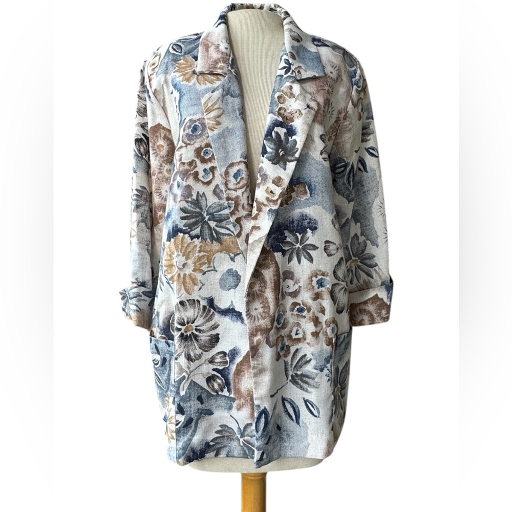 Vintage 80s Copy Cats Grandma Core Cottage Core Floral Blazer